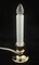 Hofert 8" Pre-lit Clear and White C7 Flame-less Christmas Candle Lamp